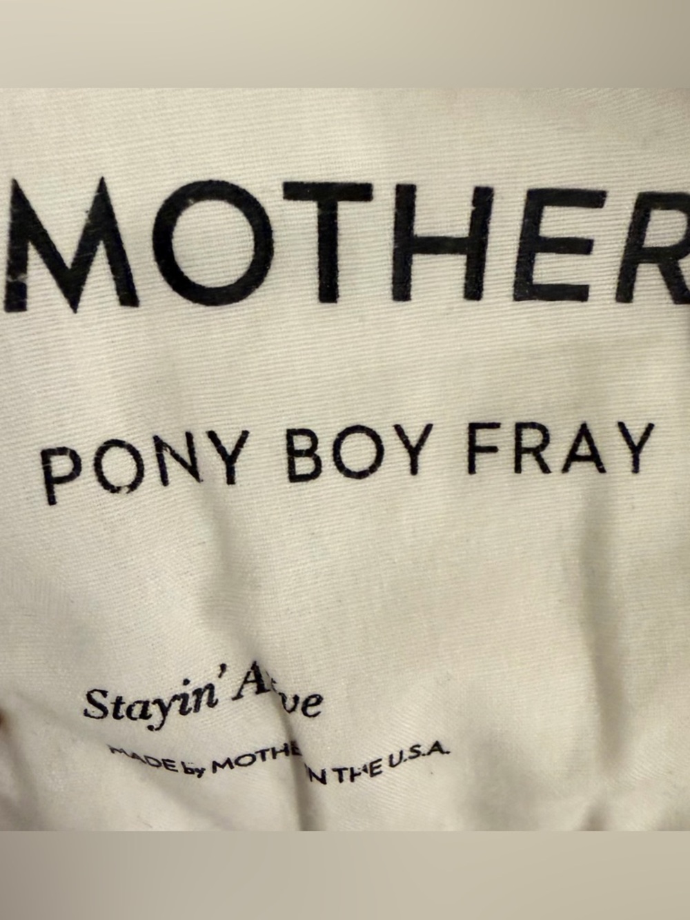 MOTHER The Pony Boy Fray Jeans White Stayin Alive Mid Rise Crop Raw Hem Sz 26 - Picture 7 of 8